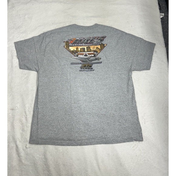 Harley Davidson 110 Year Anniversary Gray Double-sided Graphic T-Shirt Size 2XL - Picture 8 of 10